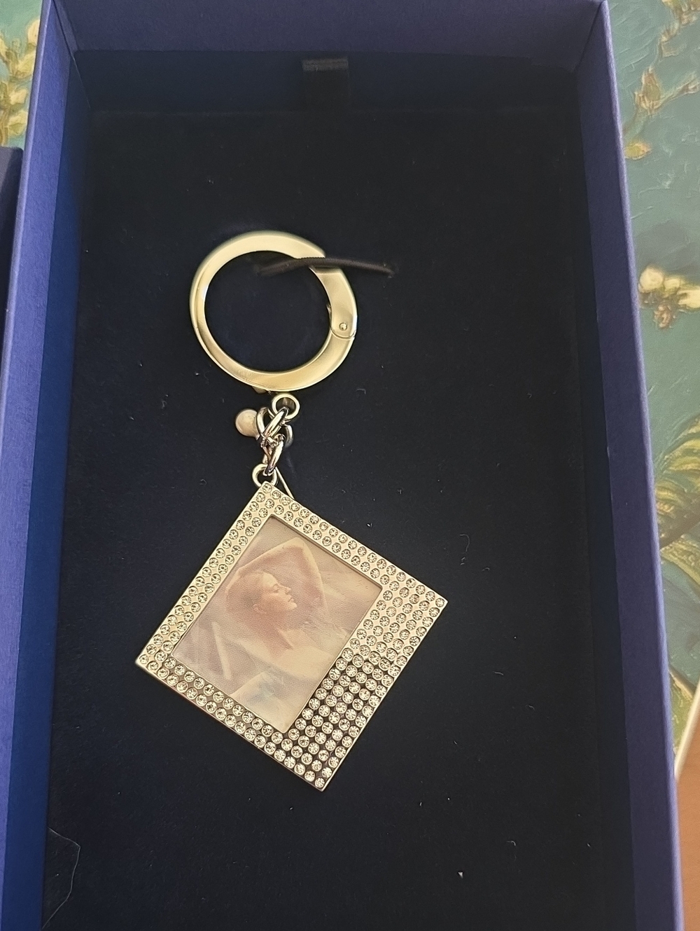 Swarovski Silver Crystal Photo Frame Keyring